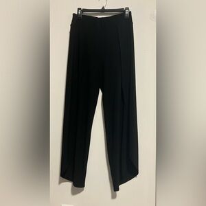 Elegant Black side split Women's Pants